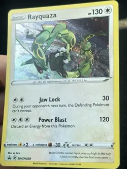 Rayquaza SWSH029 Promo - LP - NM - Pokemon TCG Card - Image 2