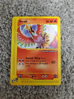 Ho-Oh # 52 WOTC Black Star PROMO "Pokemon Center NY" Stamped Card 1 NM - Image 1