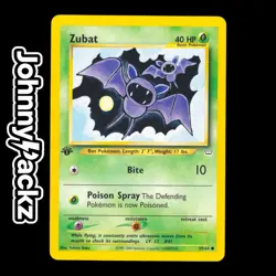 Pokemon TCG - Zubat 59/64 1st Edition - Vintage Card - Neo Revelation 2001 (NM) - Image 1