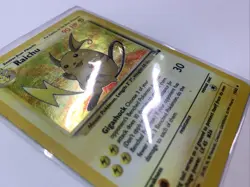 Pokemon TCG Raichu Fossil Holo Card 14/62 Unlimited Holo Rare WOTC Vintage - Image 2