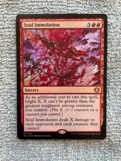 MTG FOIL Soul Immolation NM Lorwyn Eclipsed Mythic M 0156 ECL EDH - Image 1