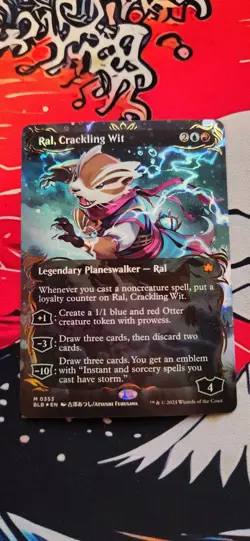 Ral, Crackling Wit (Borderless) (Raised Foil) Bloomburrow Foil - Image 2