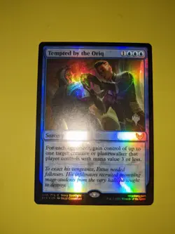 FOIL PLANESWALKER STAMP Tempted by the Oriq x1 Strixhaven 1x MTG - Image 1