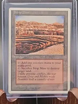 Strip Mine Core Set 4th Edition MTG Regular Moderately Played - Image 3