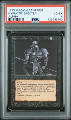 1993 MTG ALPHA HYPNOTIC SPECTER PSA 4 - Image 1