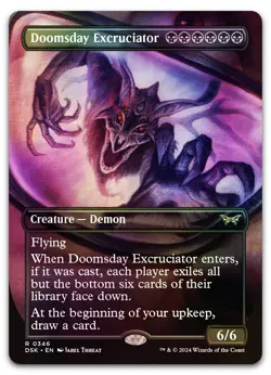 Doomsday Excruciator (Borderless) #346 (Foil) (LP) Duskmourn DSK Magic MTG - Image 1