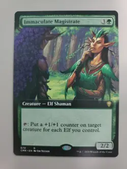 MTG Immaculate Magistrate Commander Legends Extended Art Rare - Image 1