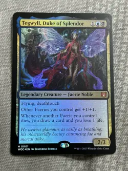 Tegwyll, Duke of Splendor Commander Wilds of Eldraine FOIL LP MTG - Image 1