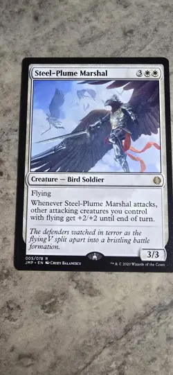 Steel-Plume Marshal Jumpstart Regular Creature Rare MTG NM - Image 1