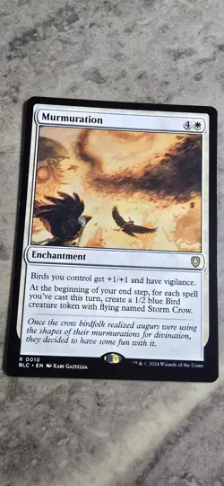 Murmuration Commander: Bloomburrow Regular Enchantment Rare MTG NM - Image 1