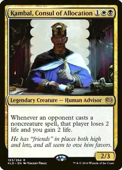 X 1 Kambal, Consul of Allocation NM-M Kaladesh 183 MTG Magic The Gathering - Image 1