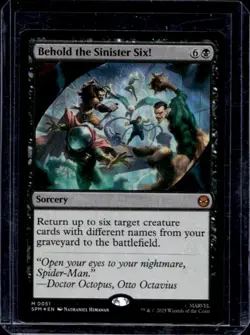 2025 MTG Spider-Man Behold the Sinister Six! Sorcery Foil #0051 - Image 1