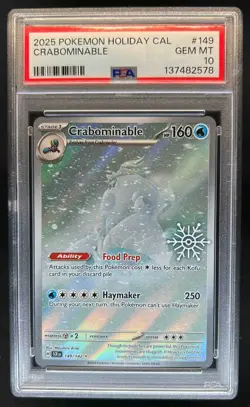 2024 Pokemon SV Stellar Crown - SCR EN Crabominable #149/142 PSA 10 - Image 1