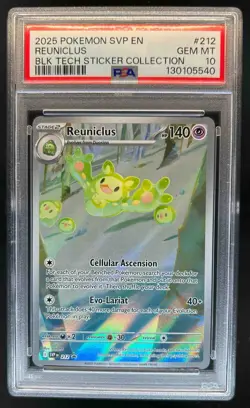 2023-25 Pokemon SV Black Star Promos - SVP EN Reuniclus #212 PSA 10 - Image 1