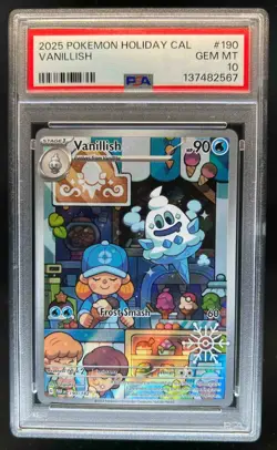 2023 Pokemon SV Paradox Rift - PAR EN Vanillish #190/182 PSA 10 - Image 1