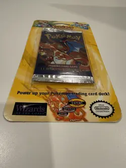 Pokemon TCG Base Set Booster Blister Pack Potential Shadowless Charizard - Image 2
