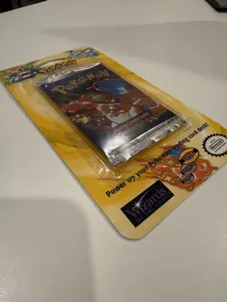 Pokemon TCG Base Set Booster Blister Pack Potential Shadowless Charizard - Image 3