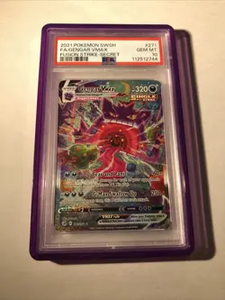 2021 Pokemon SWSH FA/Gengar VMAX - Fusion Strike - Secret - PSA 10 - Image 1