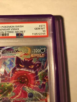 2021 Pokemon SWSH FA/Gengar VMAX - Fusion Strike - Secret - PSA 10 - Image 4