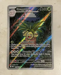 2025 Pokemon Exeggutor 135/132 Mega Evolution Illustration Rare Holo NM - Image 1