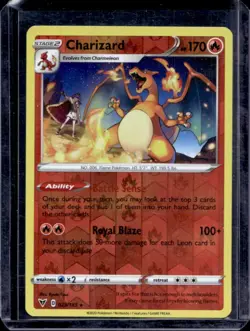 2020 Pokemon SWSH Vivid Voltage Charizard Reverse Holo #025/185 - Image 1