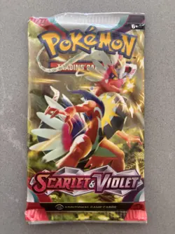 22.0g HEAVY Pokemon TCG: SCARLET and VIOLET Base Set Booster Pack New Moriadan - Image 2