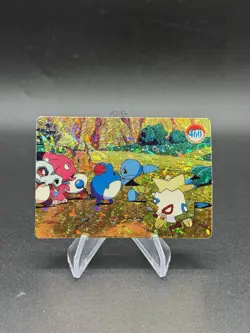 Squirtle Marill Holo Pokemon Vintage Pocket Monster Vending Prism Sticker 460 - Image 1