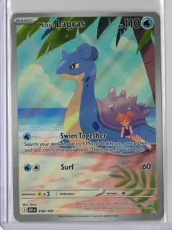2025 Pokemon Scarlet & Violet Destined Rivals Misty's Lapras #194/182 NM - Image 1