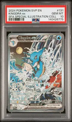 2024 POKEMON SHROUDED FABLE SPECIAL ILLUSTRATION COLLECTION KINGDRA EX PSA 10 - Image 1