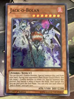 Yugioh! Jack-O-Bolan - 1st ed Super Rare - IGAS-EN026 - LP - Image 1