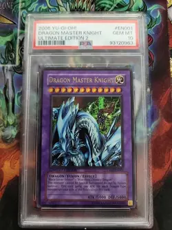YUGIOH PSA 10 2006 Dragon Master Knight UE02-EN001 Ultra Rare - Image 1