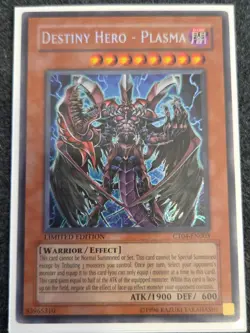 Yugioh - Destiny HERO - Plasma CT04-EN003 2007 Limited Edition Secret Rare VLP - Image 1