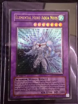 Yugioh: 1st Edition Elemental Hero Aqua Neos (Ultimate Rare) POTD-EN031 VLP - Image 1
