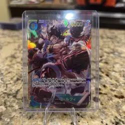 One Piece Monkey.D.Luffy OP11-118 SEC a Fist of Divine Speed NM Condition - Image 1