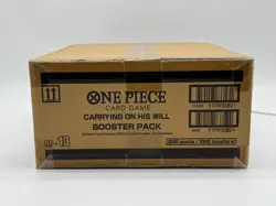 Auction #1 One Piece EN OP-13 Carrying On His Will Booster Pack Box Case Sealed - Image 1