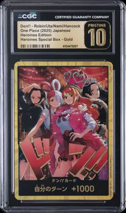 2025 ONE PIECE JPN HEROINES EDITION DON!! ROBIN/UTA/NAMI/HANCOCK CGC 10 PRISTINE - Image 1