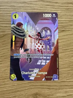 Charlotte Flampe EB01-056 OP10-SP Alt Art One Piece Royal Blood ENGLISH - Image 1
