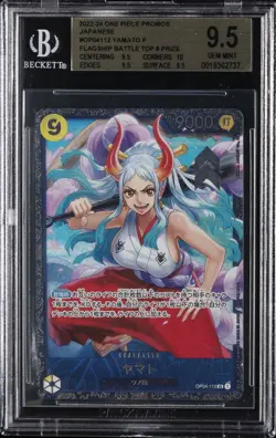 2022-24 ONE PIECE PROMOS JPN FLAGSHIP BATTLE TOP 8 PRIZE YAMATO P BGS 9.5 - Image 1