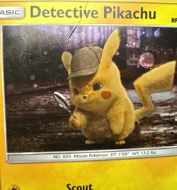 Pokemon Pokemon TCG Detective Pikachu SM170 Sm Holo Black Star Promo Card SWIRL - Image 3