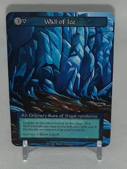 Sorcery Contested Realm: Alpha Wall of Ice Sample Card - Image 1