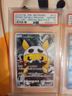 POKEMON PIKACHU PONCHO CHARIZARD MARIO LUIGI RAYQUAZA COMPLETE SET 9 Card PSA 10 - Image 2