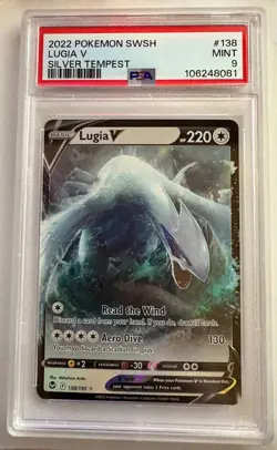 Lugia V 138/195 - Pokemon TCG Silver Tempest 2022 - PSA 9 Mint Graded Card - Image 1