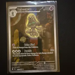Pokemon TCG Beheeyem SV Black Bolt Illustration Rare Card #121/086 NM Condition - Image 1