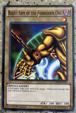 YUGIOH Exodia The Forbidden One (5 Card Set) LDK2 Common Complete! - Image 2