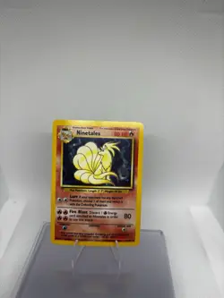 Pokemon TCG Ninetales Base Set Holo Unlimited Rare Card 12/102 LP Condition - Image 1
