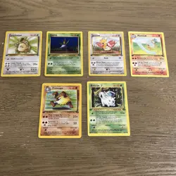 Pokemon WOTC 1st Edition Bulk Commons And Uncommons Conditions Vary 6 Card lot - Image 1