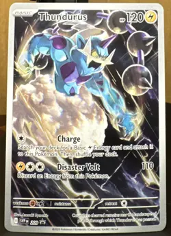 Pokemon Pokemon TCG Thundurus 209 Sv Scarlet & Violet Black Star Promo Holo Card - Image 1