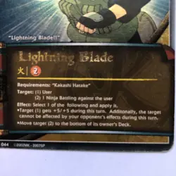 Lot of 2 Foils Kakashi Hatake & Lighting Blade for Naruto ccg card game - Image 5