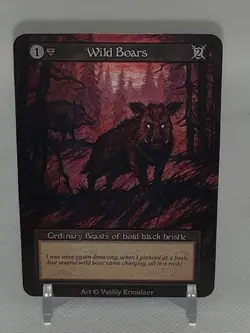 Sorcery Contested Realm: Alpha Wild Boars Sample Card - Image 1