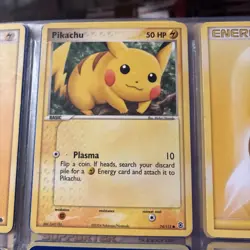 Pikachu 74/112 Ex FireRed LeafGreen Reverse Holo Pokemon Card 2004 - Image 1